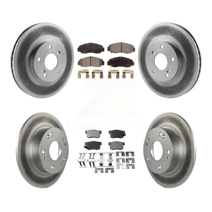[Avant + Arrière] Kit de disque (revêtu) et plaquette (semi-métallique) de frein pour Honda Accord KGF-102722