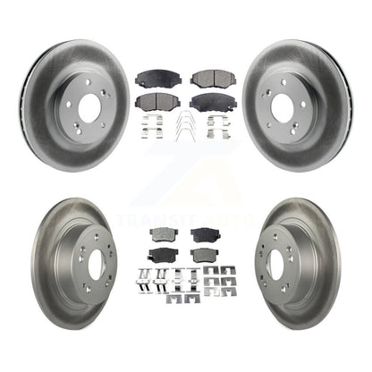 [Avant + Arrière] Kit de disque (revêtu) et plaquette (semi-métallique) de frein pour 2005 Honda Accord Hybrid avec 3.0L KGF-102725