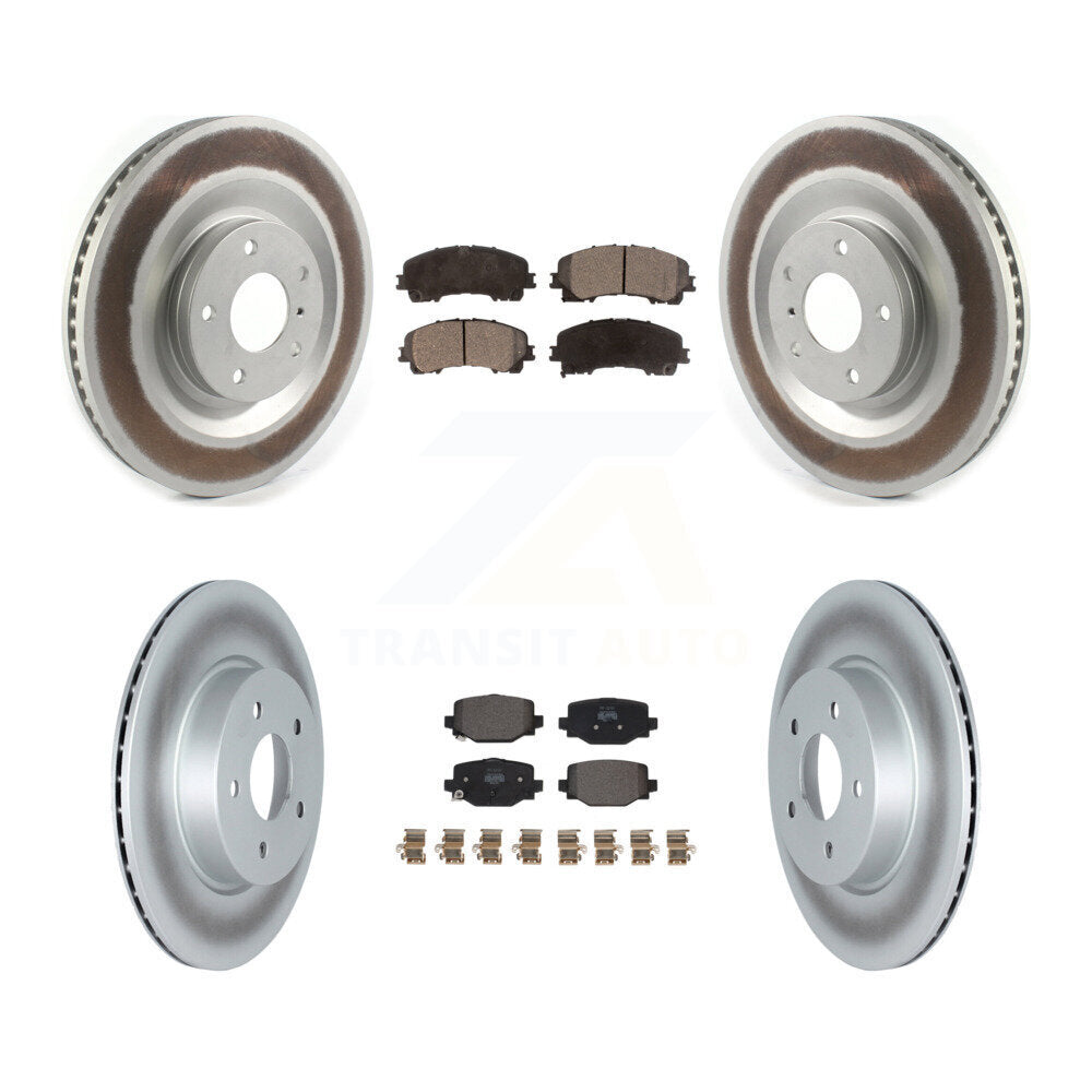 [Avant + Arrière] Kit de disque (revêtu) et plaquette (semi-métallique) de frein pour INFINITI QX50 QX55 KGF-102726