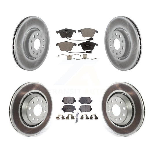 [Avant + Arrière] Kit de disque (revêtu) et plaquette (semi-métallique) de frein pour Volkswagen CC KGF-102733