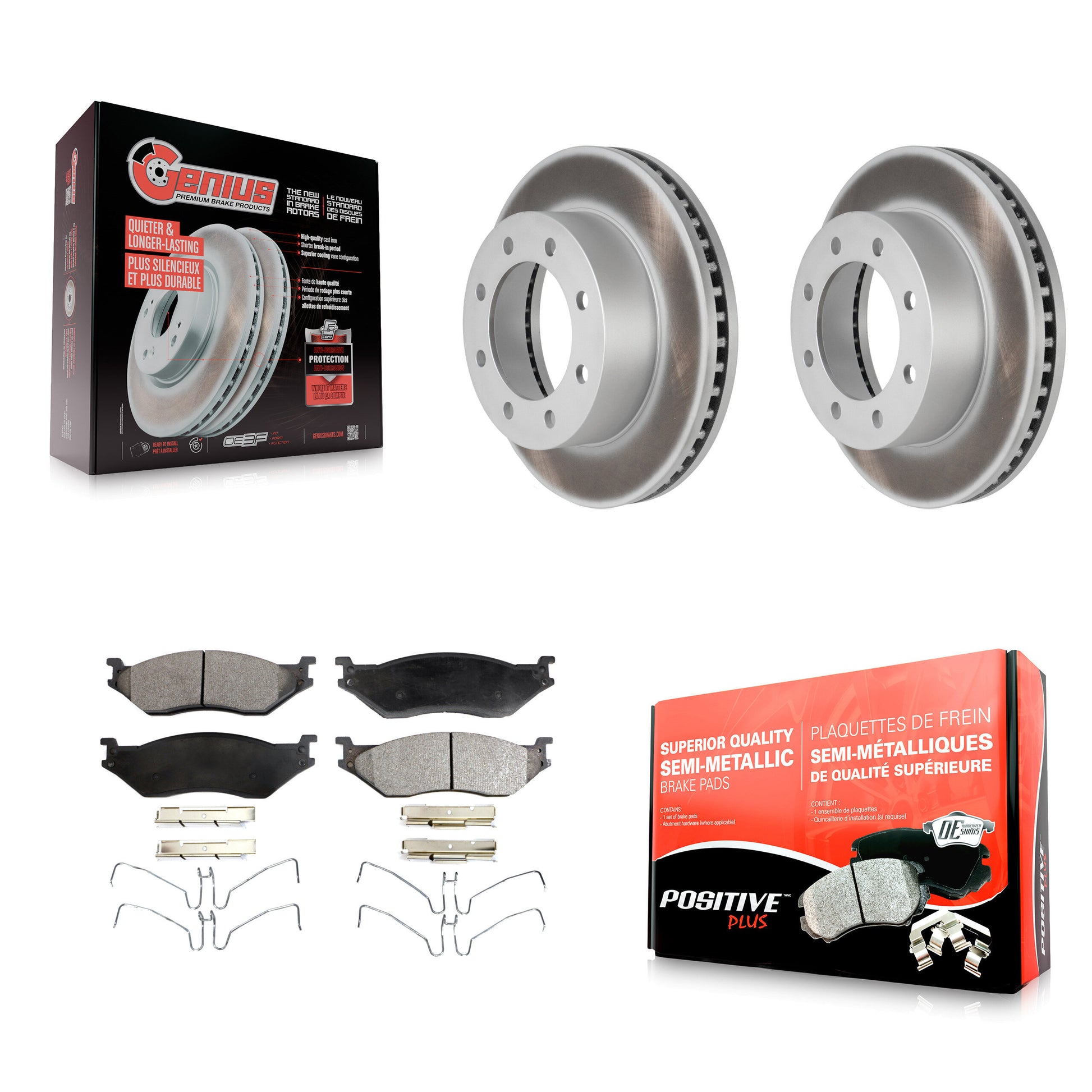 [Avant] Disque et plaquette de frein pour Ford F-450 Super Duty With 8 Lug Wheels KGF-102743