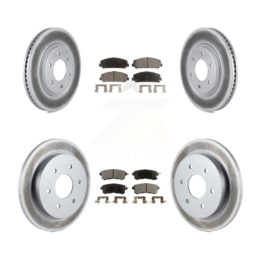[Avant et Arrière] Disque et plaquette de frein pour Nissan Armada With Solid KGF-102771