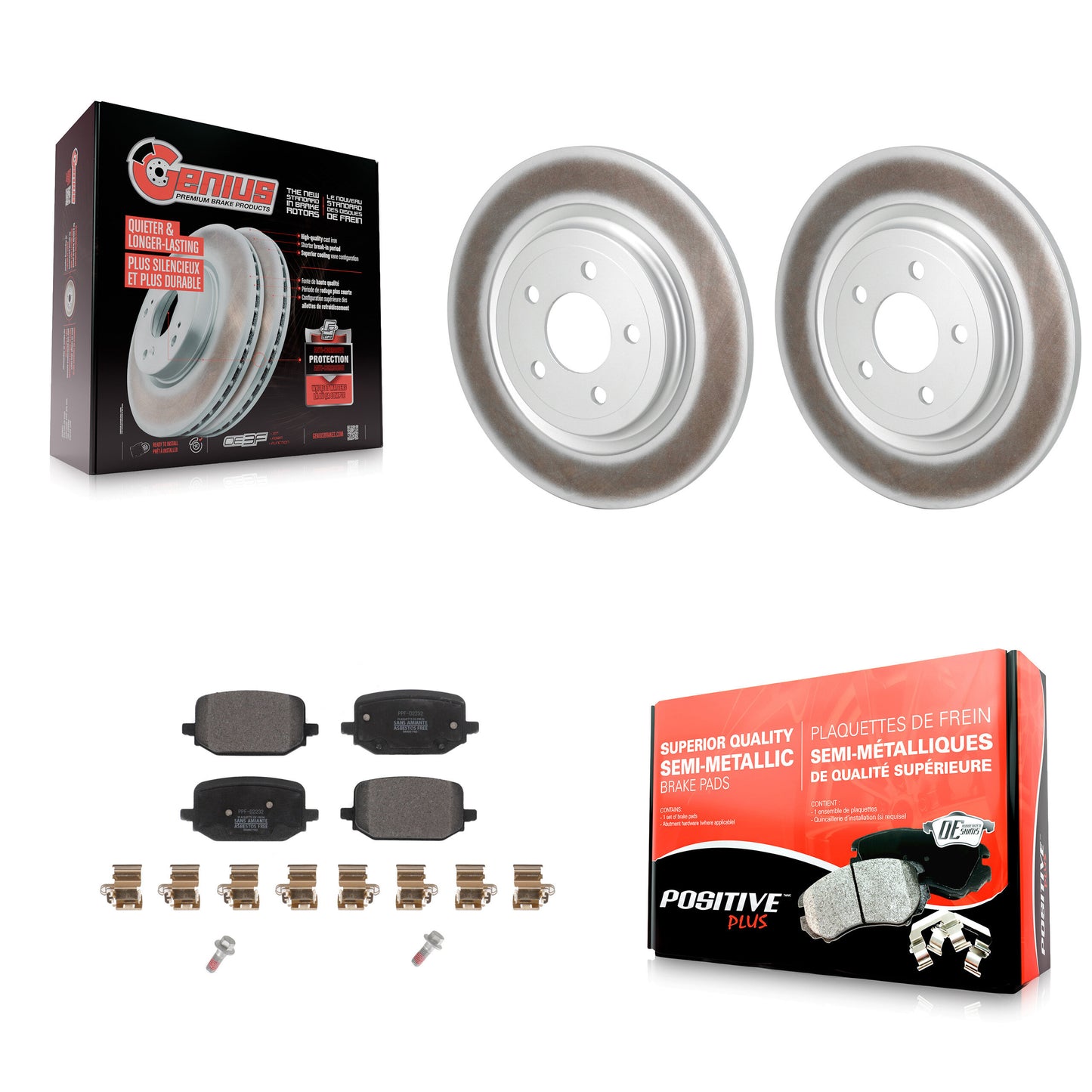 [Arrière] Disque et plaquette de frein pour 2022-2024 Ford Explorer 3.0L/2.3L KGF-102773
