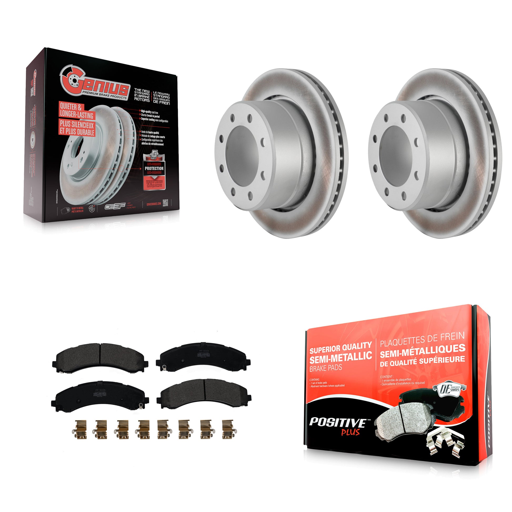 [Arrière] Disque et plaquette de frein pour 2020-2021 Ram 3500 With Dual Wheels KGF-102844
