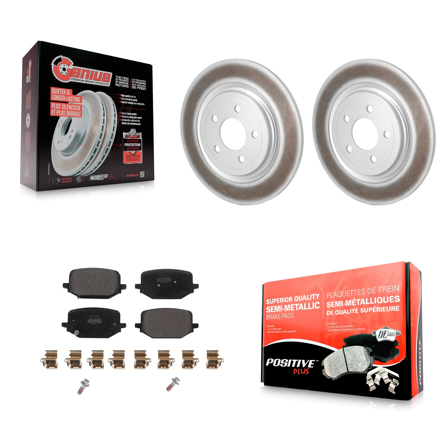 [Arrière] Disque et plaquette de frein pour 2022-2024 Ford Explorer 2.3L KGF-102883