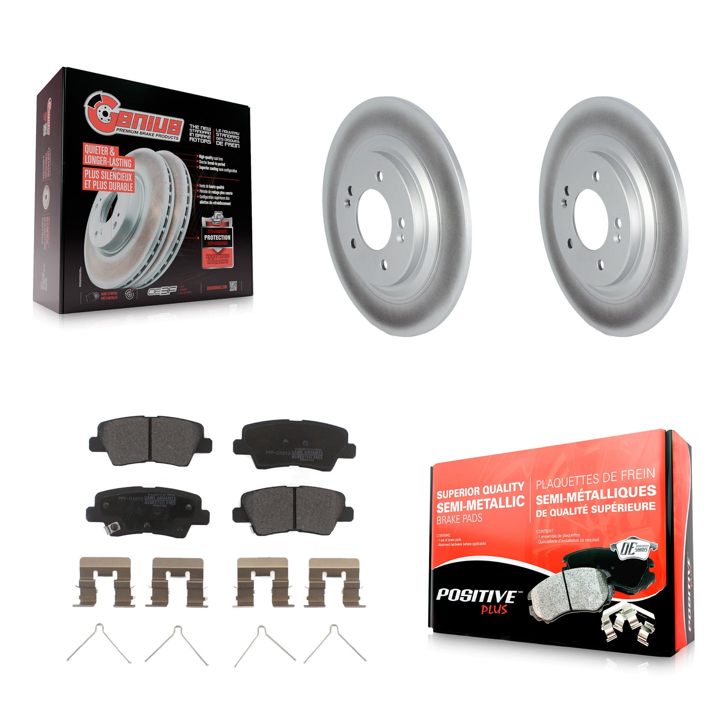 [Arrière] Disque et plaquette de frein pour Hyundai Kona Electric Kia Soul EV Niro KGF-102892