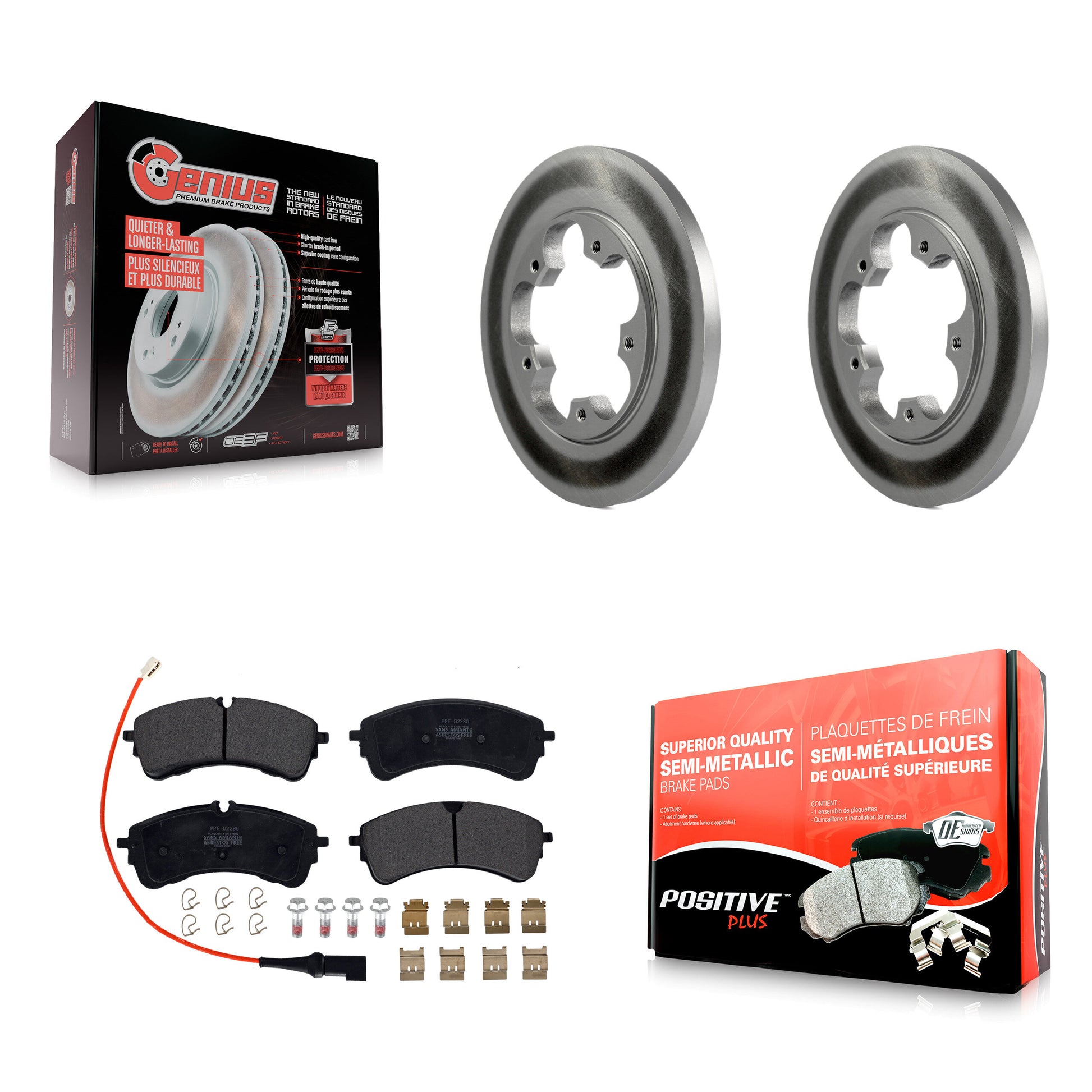 [Arrière] Disque et plaquette de frein pour Ford Transit-250 Transit-150 Transit-350 KGF-102913