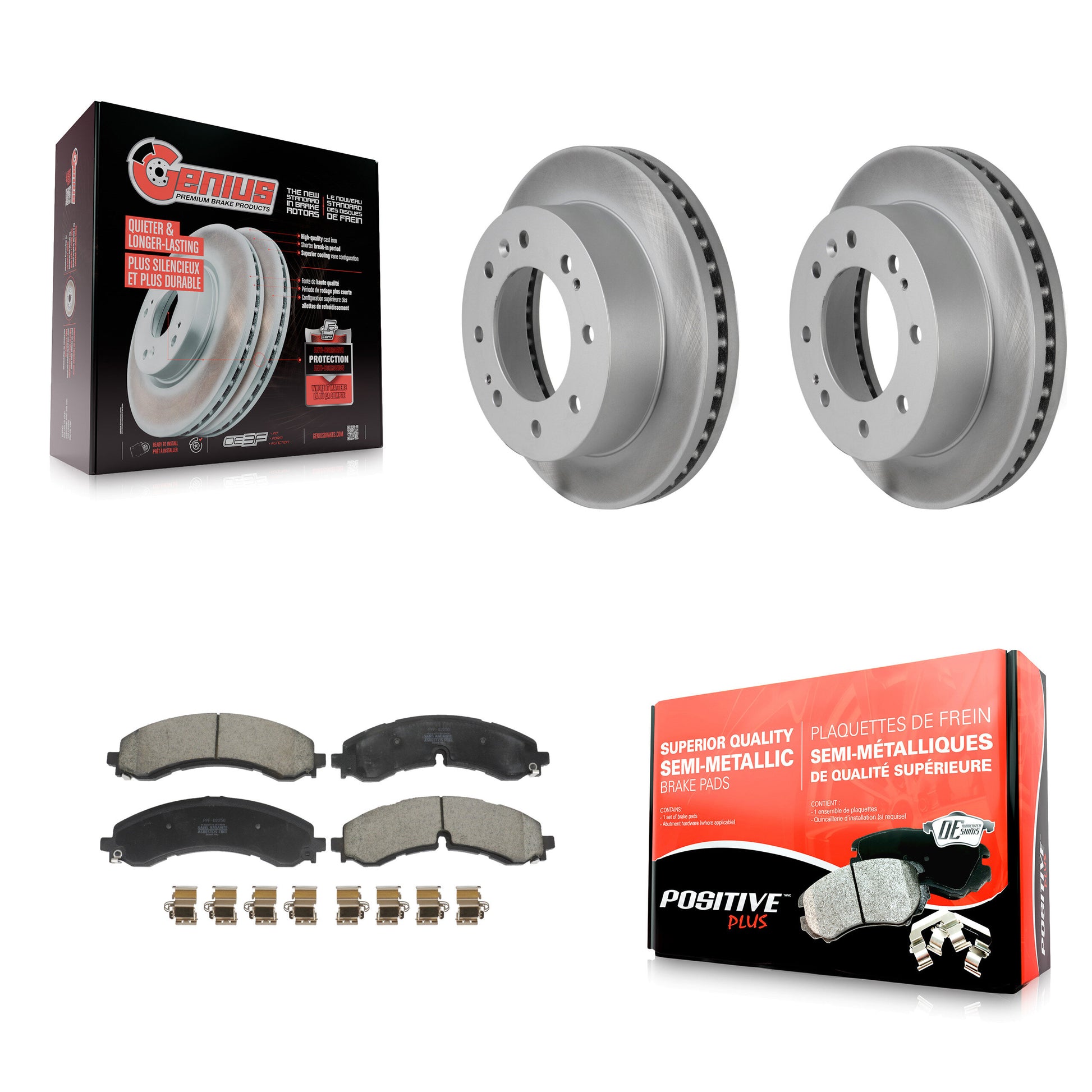[Avant] Disque et plaquette de frein pour GMC Chevrolet Sierra 2500 HD Silverado KGF-103017