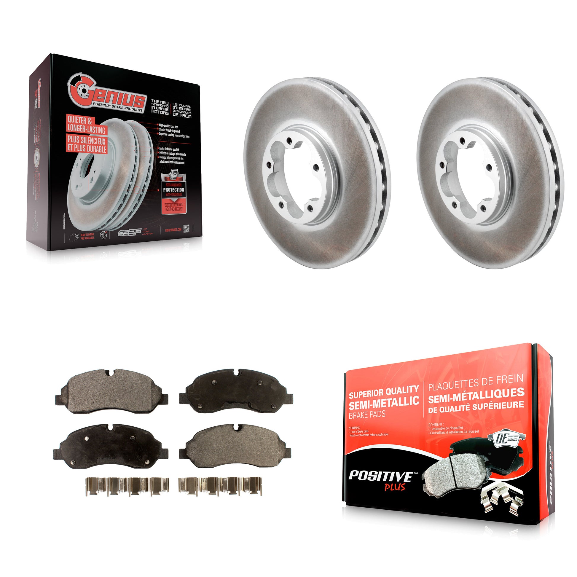 [Avant] Disque et plaquette de frein pour Ford Transit-250 Transit-150 Transit-350 KGF-103029