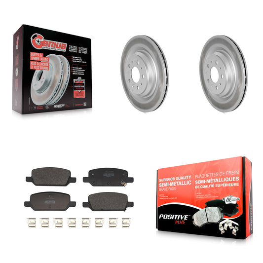 [Arrière] Disque et plaquette de frein pour 17-22 Tesla 3 With Gray Painted Calipers KGF-103055