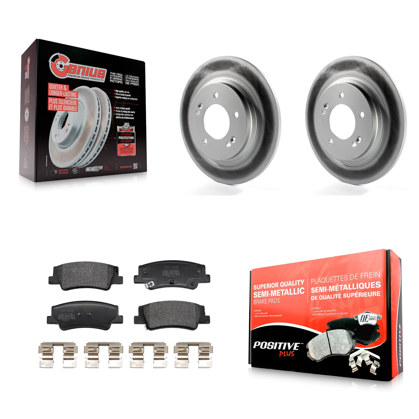 [Arrière] Disque et plaquette de frein pour Hyundai Sonata Kia Niro EV K5 KGF-103058