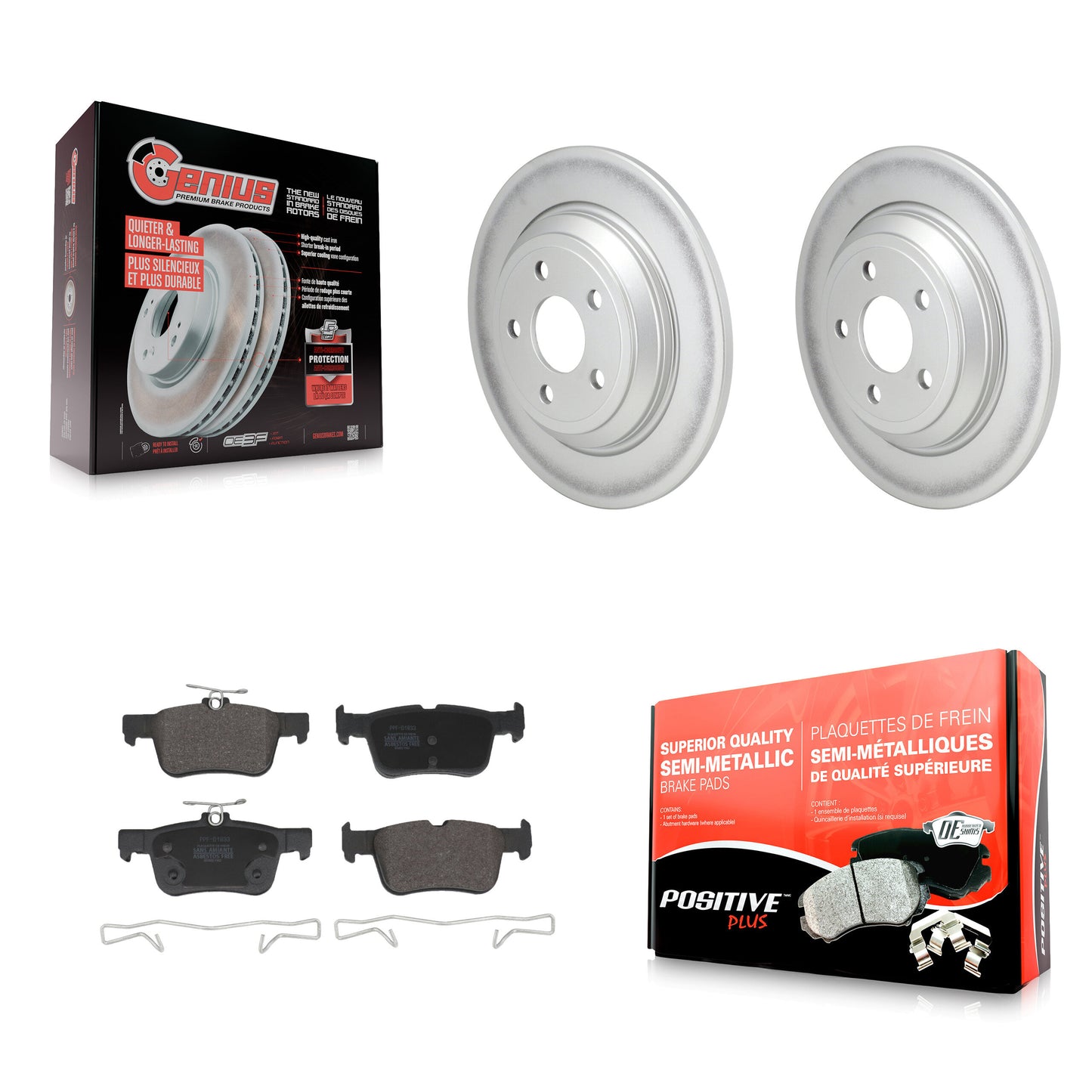 [Arrière] Disque et plaquette de frein pour Ford Escape Bronco Sport Lincoln Corsair KGF-103064