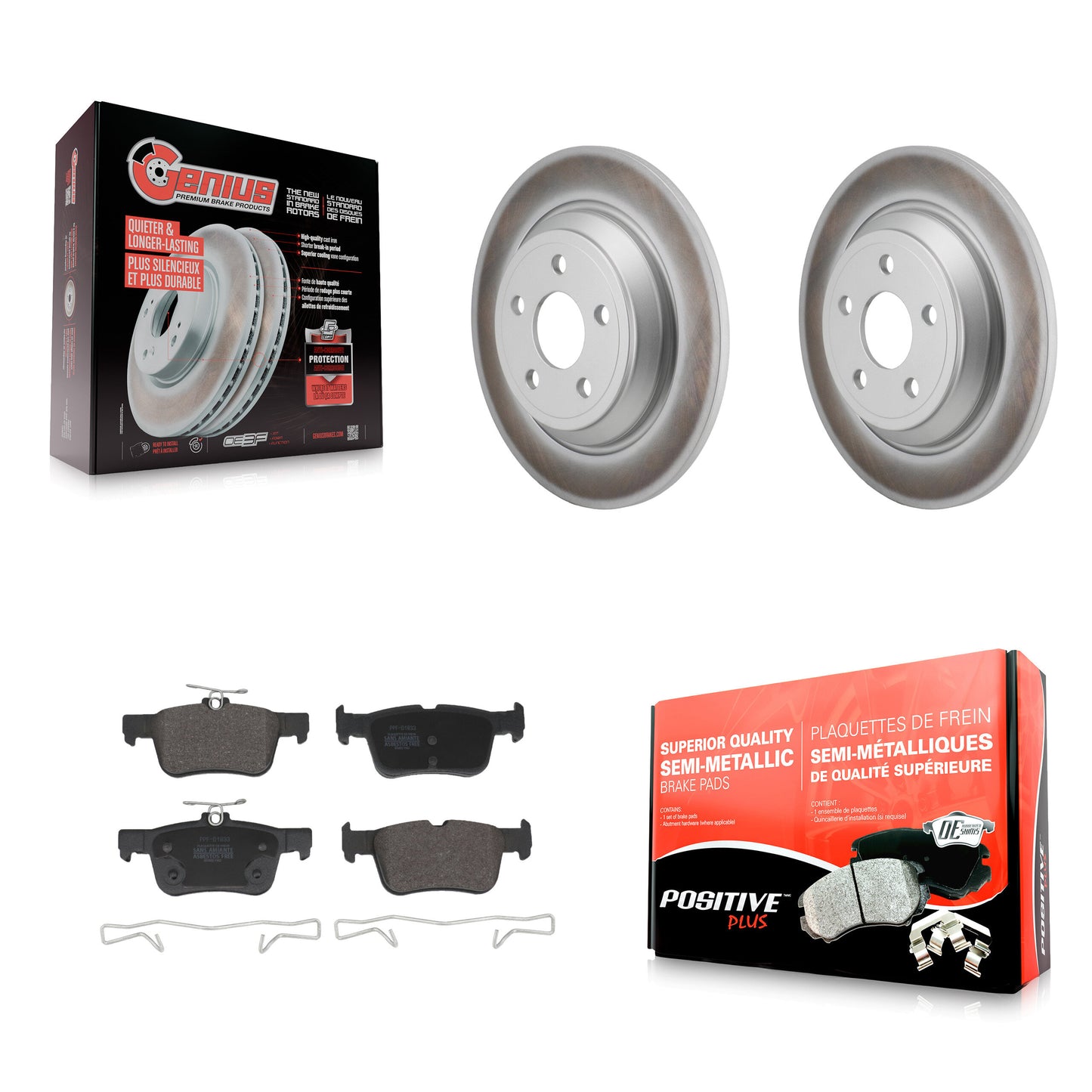 [Arrière] Disque et plaquette de frein pour 2022-2023 Ford Maverick KGF-103065