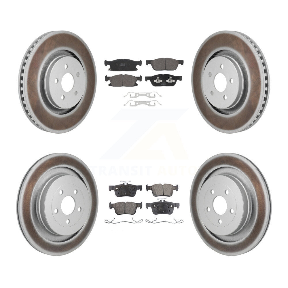 [Avant et Arrière] Disque et plaquette de frein pour Ford Edge With Red Painted Calipers KGF-103083