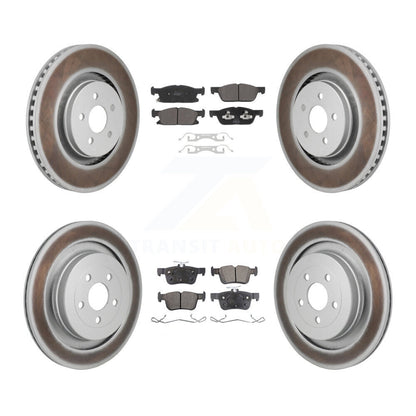 [Avant et Arrière] Disque et plaquette de frein pour Ford Edge With Red Painted Calipers KGF-103083