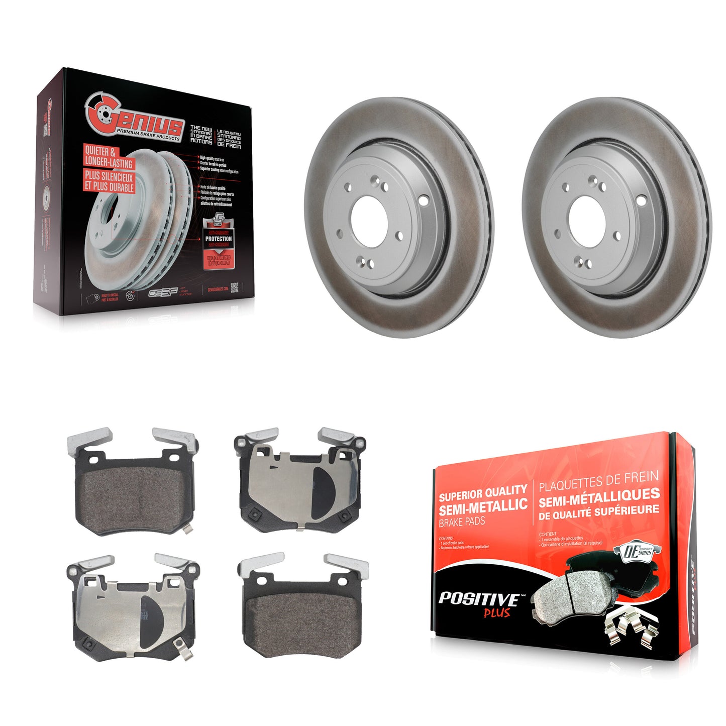 [Arrière] Disque et plaquette de frein pour Genesis G70 Kia Stinger 3.3L KGF-103276