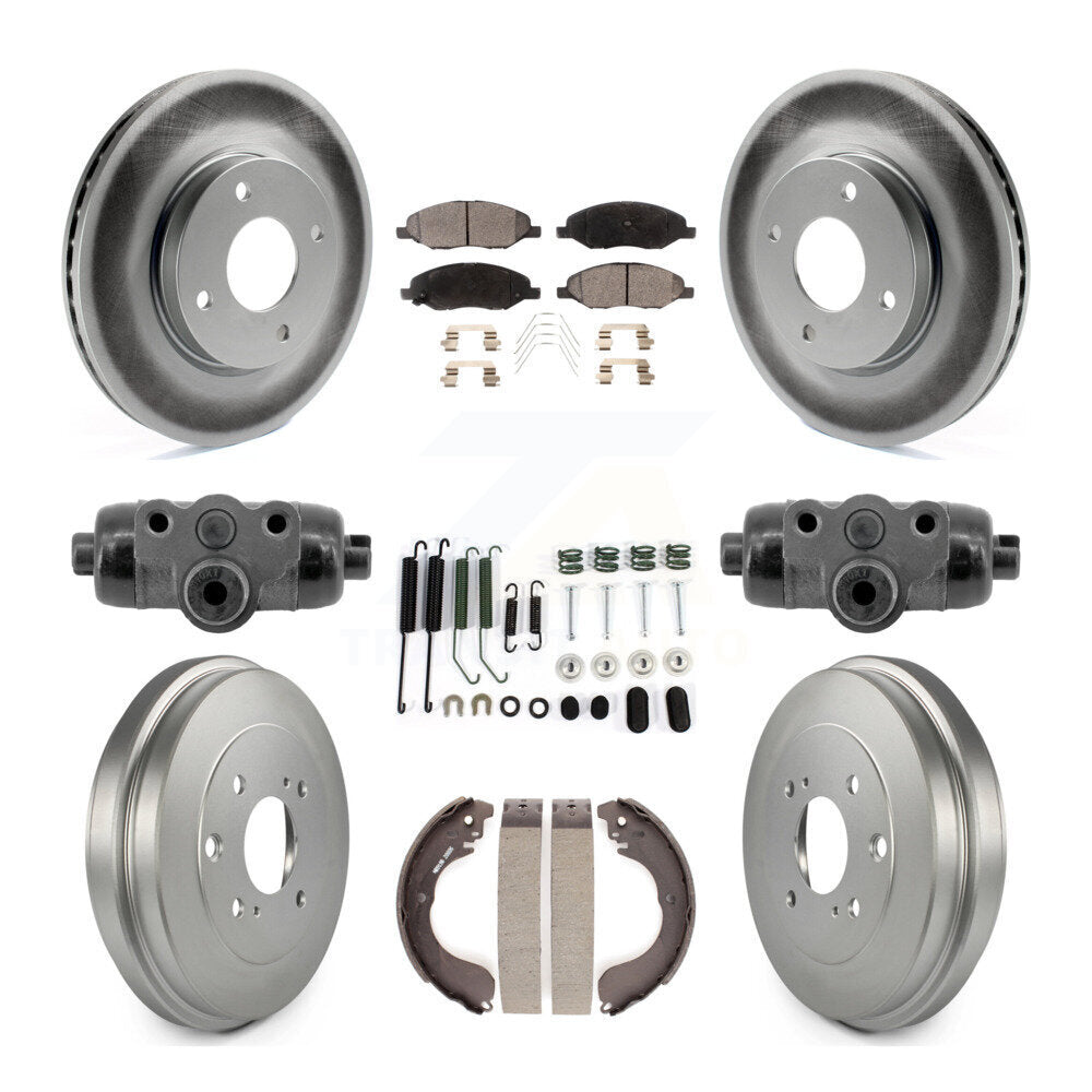 [Avant et Arrière] Disque et plaquette de frein pour Nissan Versa 4-Wheel ABS KGF-103348