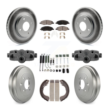 [Avant et Arrière] Disque et plaquette de frein pour Nissan Versa 4-Wheel ABS KGF-103348