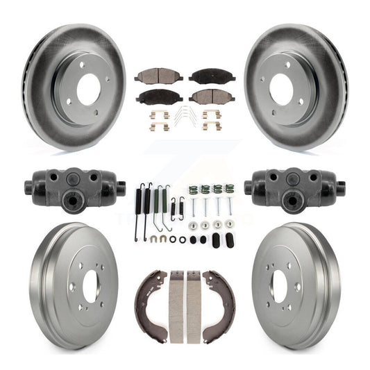 [Avant et Arrière] Disque et plaquette de frein pour Nissan Versa 4-Wheel ABS KGF-103348