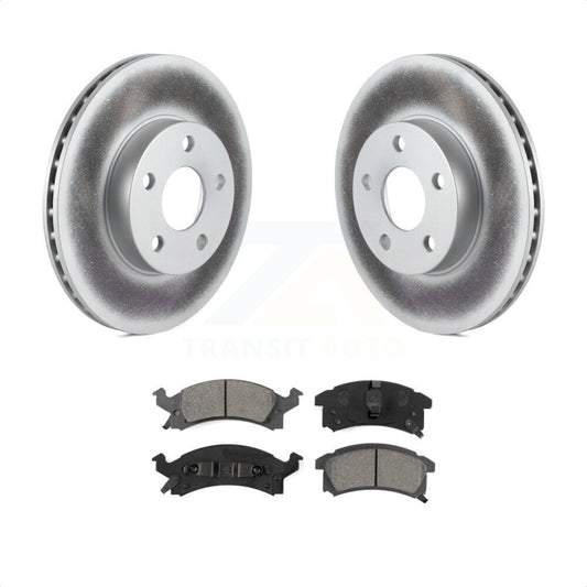 [Avant] Kit de disque (revêtu) et plaquette (semi-métallique) de frein pour Pontiac Sunfire Grand Am Oldsmobile Achieva KGS-100002 par Transit Auto