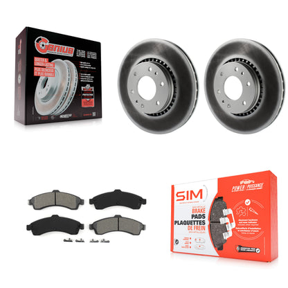 [Avant] Kit de disque (revêtu) et plaquette (semi-métallique) de frein pour Chevrolet Trailblazer GMC EXT Envoy XL Buick Rainier XUV SSR Isuzu Ascender Saab 9-7x KGS-100020