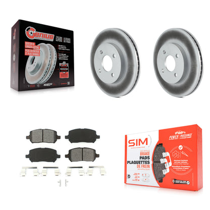 [Avant] Kit de disque (revêtu) et plaquette (semi-métallique) de frein pour Chevrolet Cobalt Saturn Ion Pontiac G5 Pursuit KGS-100024