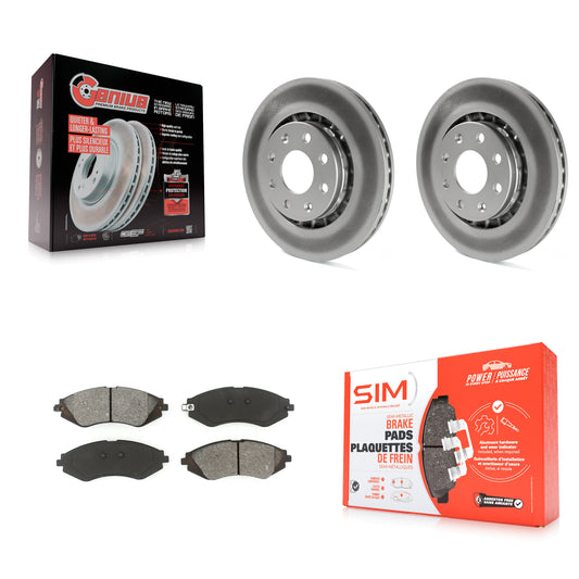 [Avant] Kit de disque (revêtu) et plaquette (semi-métallique) de frein pour Chevrolet Aveo Spark Aveo5 EV Pontiac G3 Daewoo Lanos Suzuki Wave Wave5 Swift+ KGS-100030