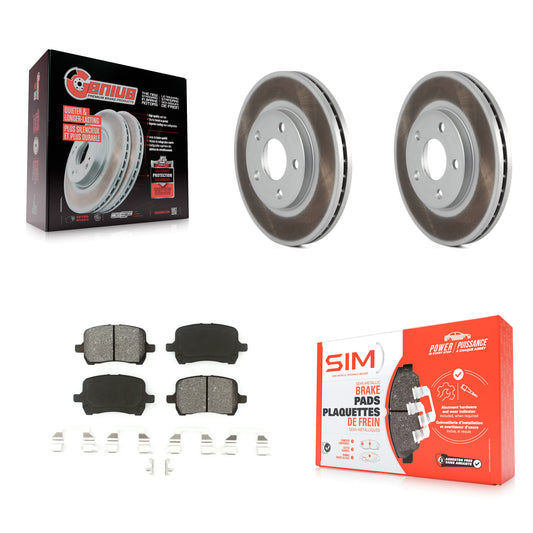 [Avant] Kit de disque (revêtu) et plaquette (semi-métallique) de frein pour Chevrolet Malibu Pontiac G6 KGS-100033