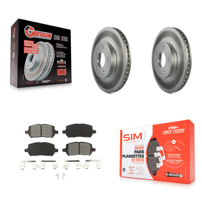 [Avant] Kit de disque (revêtu) et plaquette (semi-métallique) de frein pour Chevrolet Cobalt Pontiac G5 KGS-100046