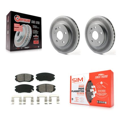[Avant] Kit de disque (revêtu) et plaquette (semi-métallique) de frein pour Chevrolet Malibu Buick LaCrosse Regal Limited KGS-100057