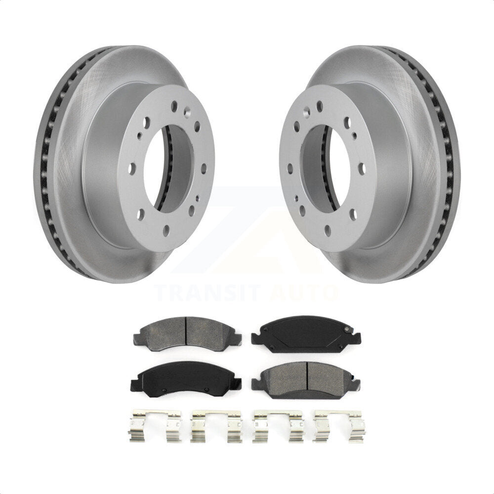 [Avant] Kit de disque (revêtu) et plaquette (semi-métallique) de frein pour Chevrolet Silverado 1500 Suburban KGS-100058 par Transit Auto