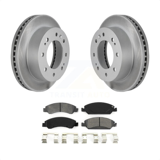 [Avant] Kit de disque (revêtu) et plaquette (semi-métallique) de frein pour Chevrolet Silverado 1500 Suburban KGS-100058 par Transit Auto