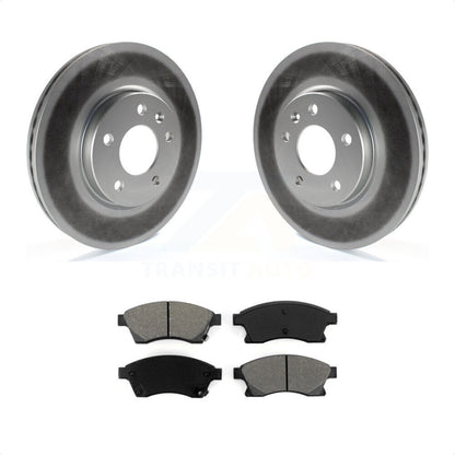 [Avant] Kit de disque (revêtu) et plaquette (semi-métallique) de frein pour Chevrolet Cruze Buick Verano Volt Orlando KGS-100060 par Transit Auto