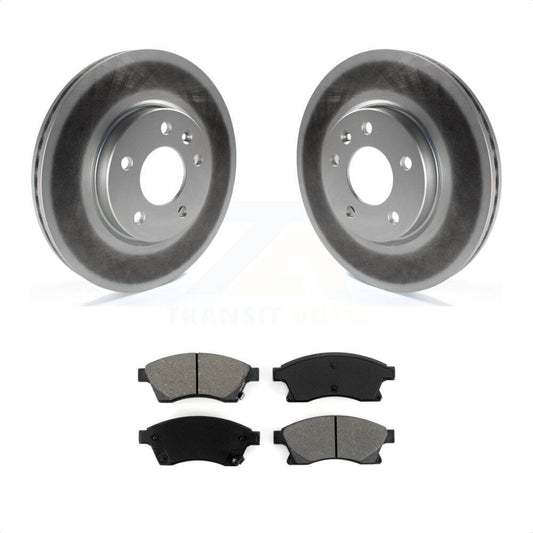 [Avant] Kit de disque (revêtu) et plaquette (semi-métallique) de frein pour Chevrolet Cruze Buick Verano Volt Orlando KGS-100060 par Transit Auto