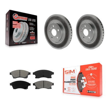 [Avant] Kit de disque (revêtu) et plaquette (semi-métallique) de frein pour Chevrolet Buick Encore Trax Sonic KGS-100061