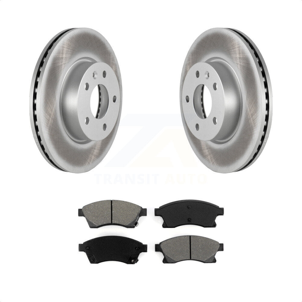 [Avant] Kit de disque (revêtu) et plaquette (semi-métallique) de frein pour Cadillac ATS KGS-100062 par Transit Auto