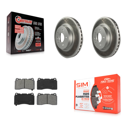 [Avant] Kit de disque (revêtu) et plaquette (semi-métallique) de frein pour Cadillac ATS KGS-100063