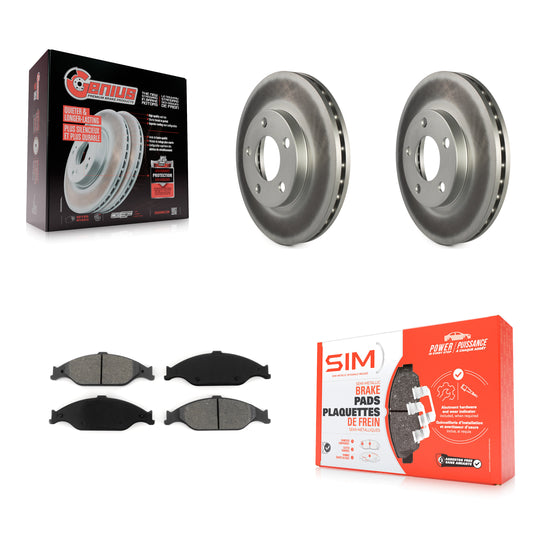 [Avant] Kit de disque (revêtu) et plaquette (semi-métallique) de frein pour Ford Mustang KGS-100069