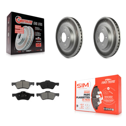 [Avant] Kit de disque (revêtu) et plaquette (semi-métallique) de frein pour Ford Escape Mercury Mariner Mazda Tribute KGS-100090