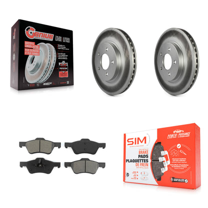 [Avant] Kit de disque (revêtu) et plaquette (semi-métallique) de frein pour Ford Escape Mercury Mariner KGS-100091