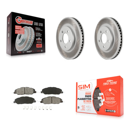 [Avant] Kit de disque (revêtu) et plaquette (semi-métallique) de frein pour 2005-2010 Ford Mustang Base KGS-100098