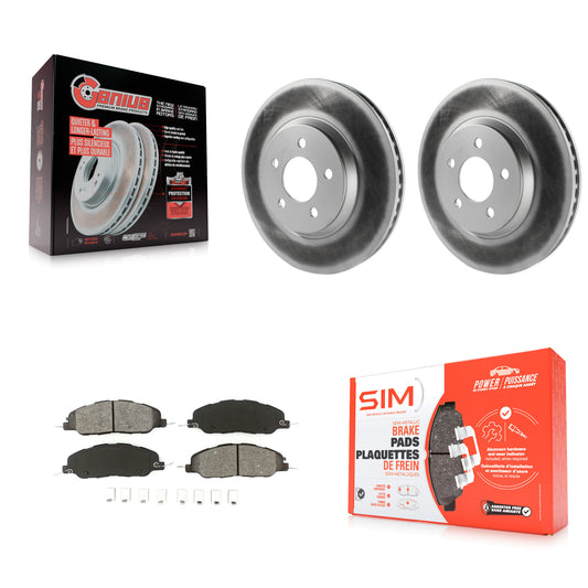 [Avant] Kit de disque (revêtu) et plaquette (semi-métallique) de frein pour Ford Mustang KGS-100100