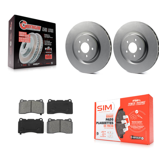 [Avant] Kit de disque (revêtu) et plaquette (semi-métallique) de frein pour Ford Mustang KGS-100103