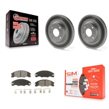 [Avant] Kit de disque (revêtu) et plaquette (semi-métallique) de frein pour 2008-2011 Ford Focus KGS-100108