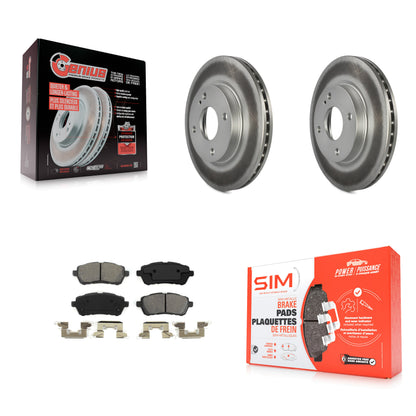 [Avant] Kit de disque (revêtu) et plaquette (semi-métallique) de frein pour Ford Fiesta KGS-100119