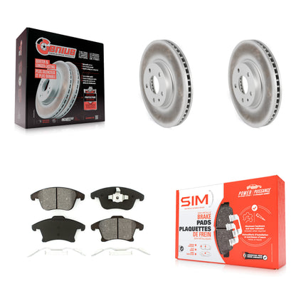 [Avant] Kit de disque (revêtu) et plaquette (semi-métallique) de frein pour Ford Fusion Lincoln MKZ KGS-100122