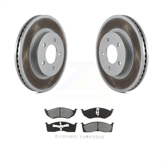 [Avant] Kit de disque (revêtu) et plaquette (semi-métallique) de frein pour Chrysler Dodge Intrepid 300M Concorde LHS KGS-100131 par Transit Auto