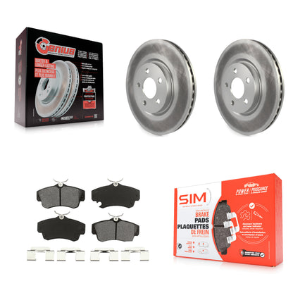 [Avant] Kit de disque (revêtu) et plaquette (semi-métallique) de frein pour Chrysler PT Cruiser KGS-100139