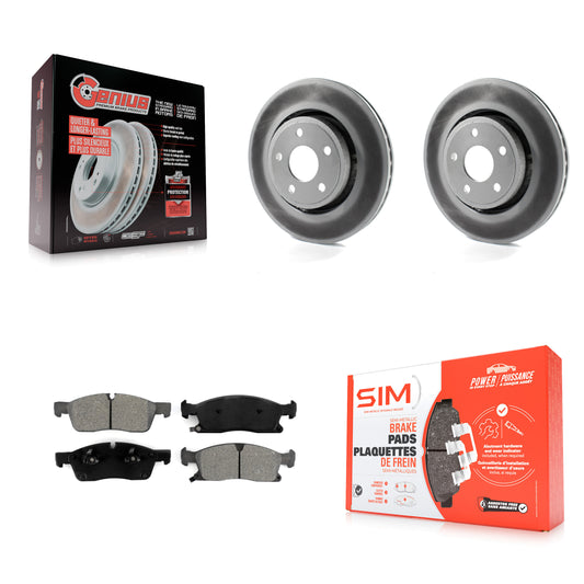 [Avant] Kit de disque (revêtu) et plaquette (semi-métallique) de frein pour Jeep Grand Cherokee Dodge Durango WK KGS-100168