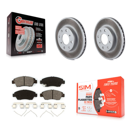 [Avant] Kit de disque (revêtu) et plaquette (semi-métallique) de frein pour Honda Civic KGS-100183